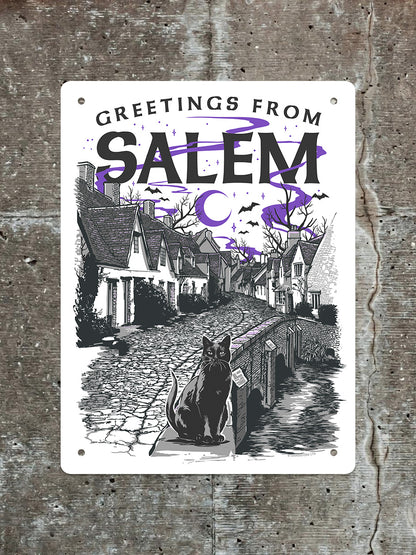 Greetings From Salem Mini Tin Sign