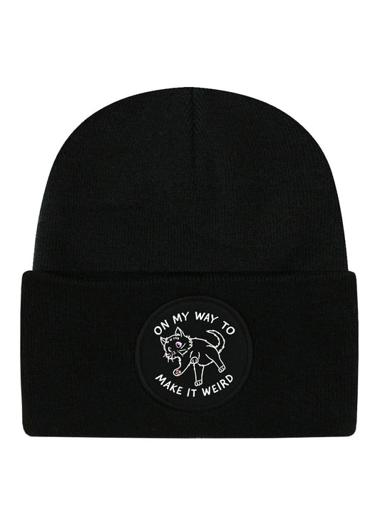 Little Shadow On My Way To Make It Weird Black Beanie