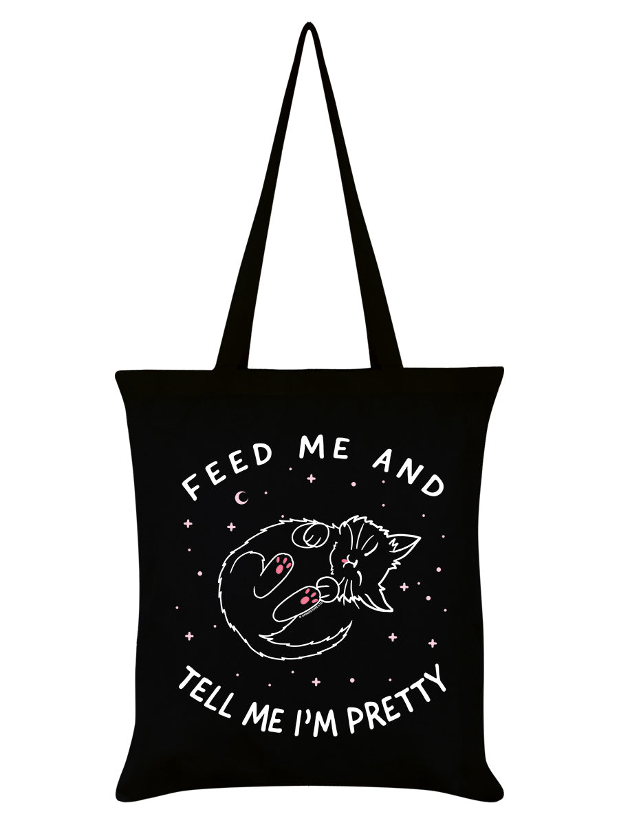 Little Shadow Feed Me And Tell Me I'm Pretty Black Tote Bag