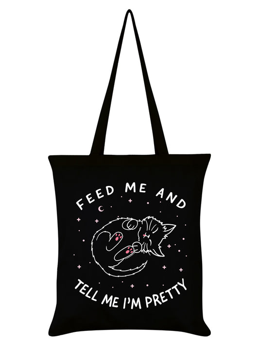 Little Shadow Feed Me And Tell Me I'm Pretty Black Tote Bag