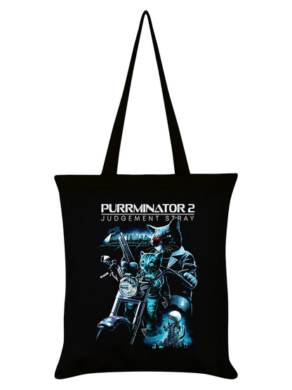 Horror Cats Purrminator 2 Black Tote Bag