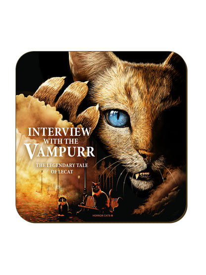 Horror Cats Interview With The Vampurr Square Coaster
