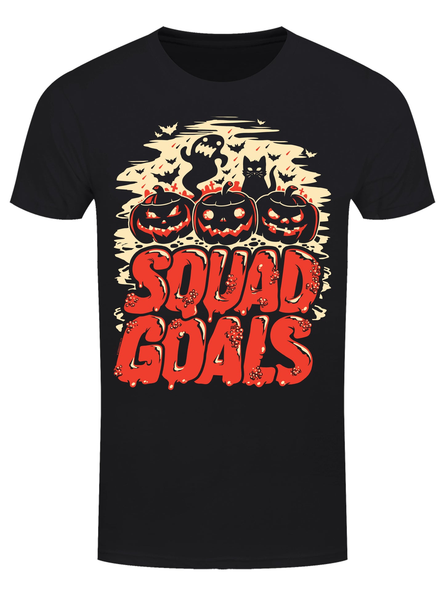 Halloween Squad Goals Men's Black T-Shirt