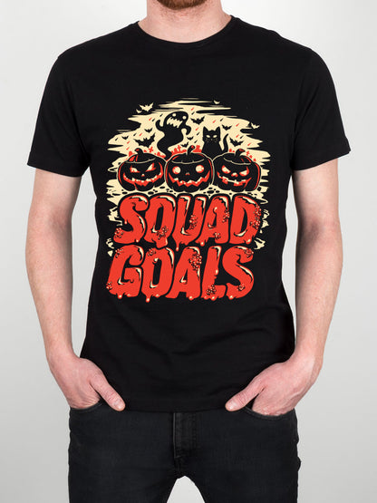 Halloween Squad Goals Men's Black T-Shirt