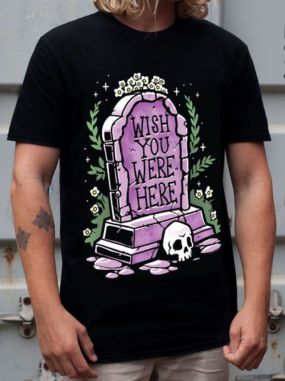 Tombstone Wish You Were Here Men's Black T-Shirt
