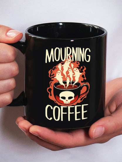 Halloween Mourning Coffee Black Mug