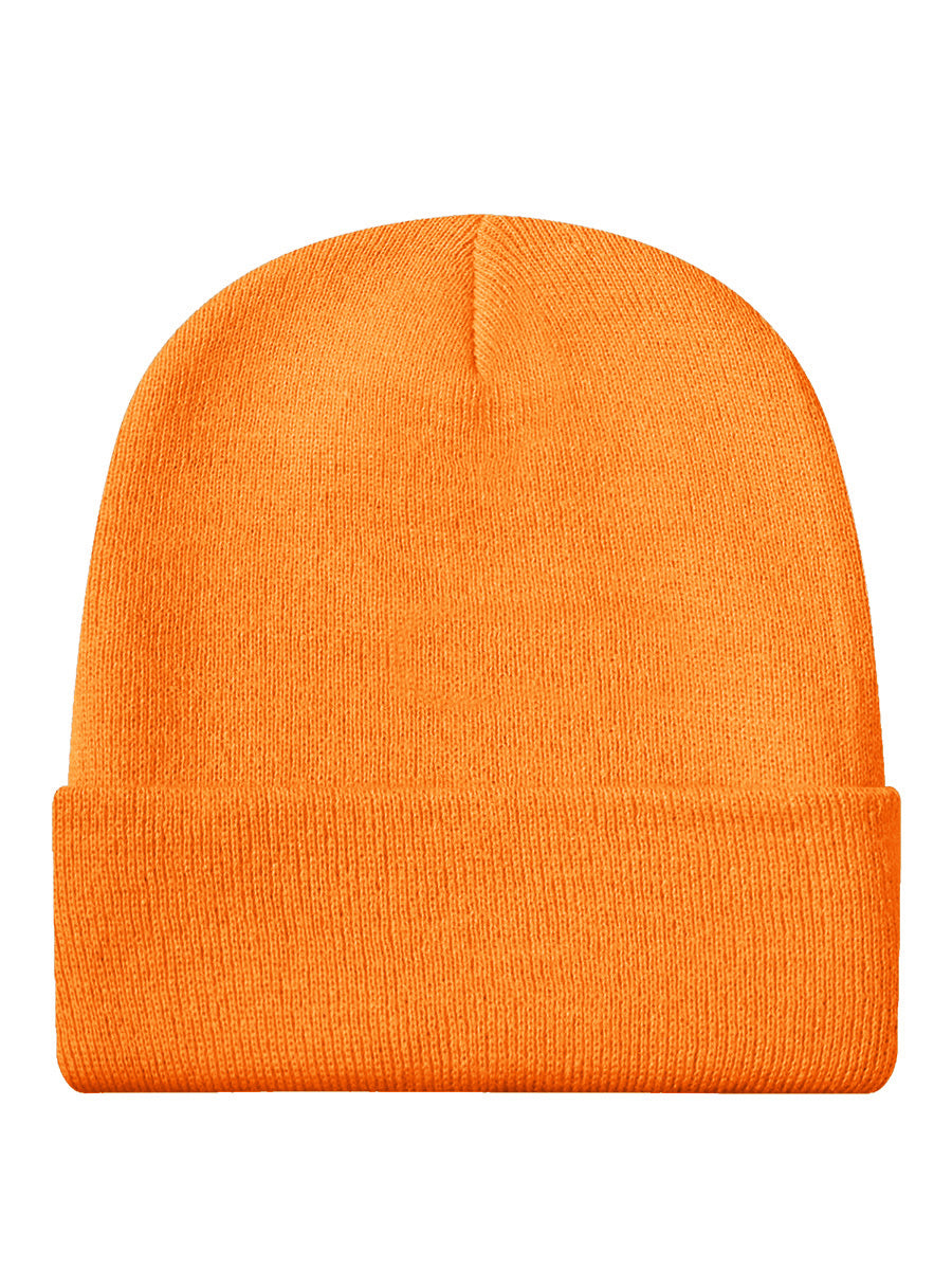 Halloween Evil Pumpkin Heads Orange Beanie