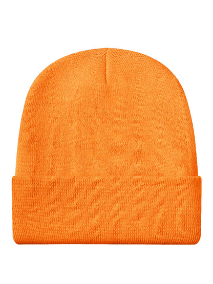 Halloween Evil Pumpkin Heads Orange Beanie