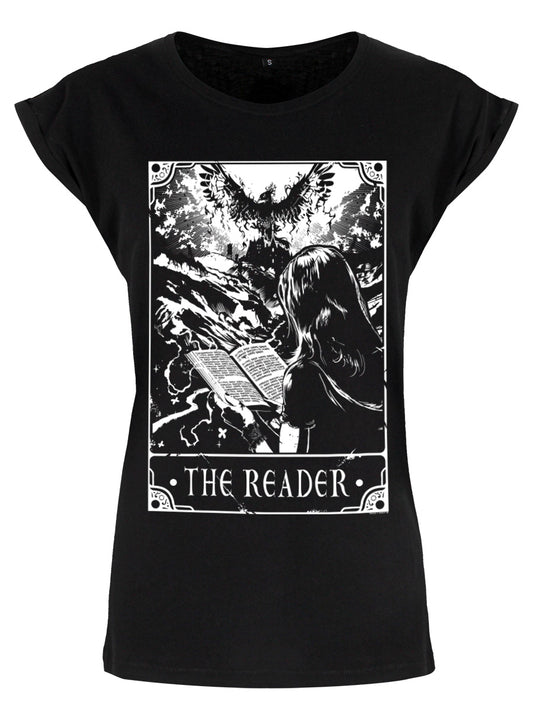 Deadly Tarot - The Reader Ladies Black Premium T-Shirt