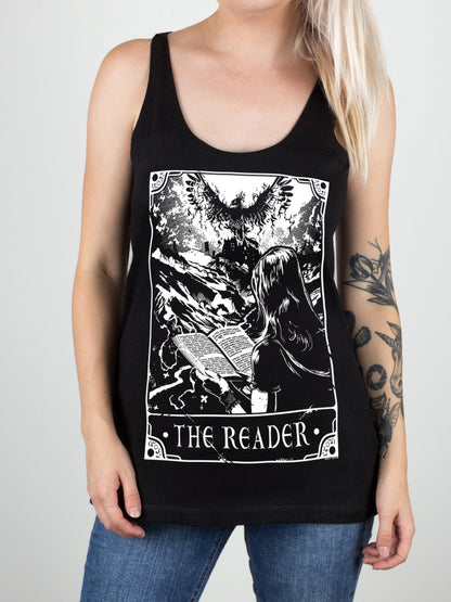 Deadly Tarot - The Reader Ladies Black Floaty Vest
