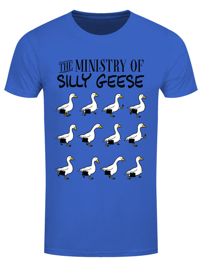 Ministry Of Silly Geese Men's Blue T-Shirt