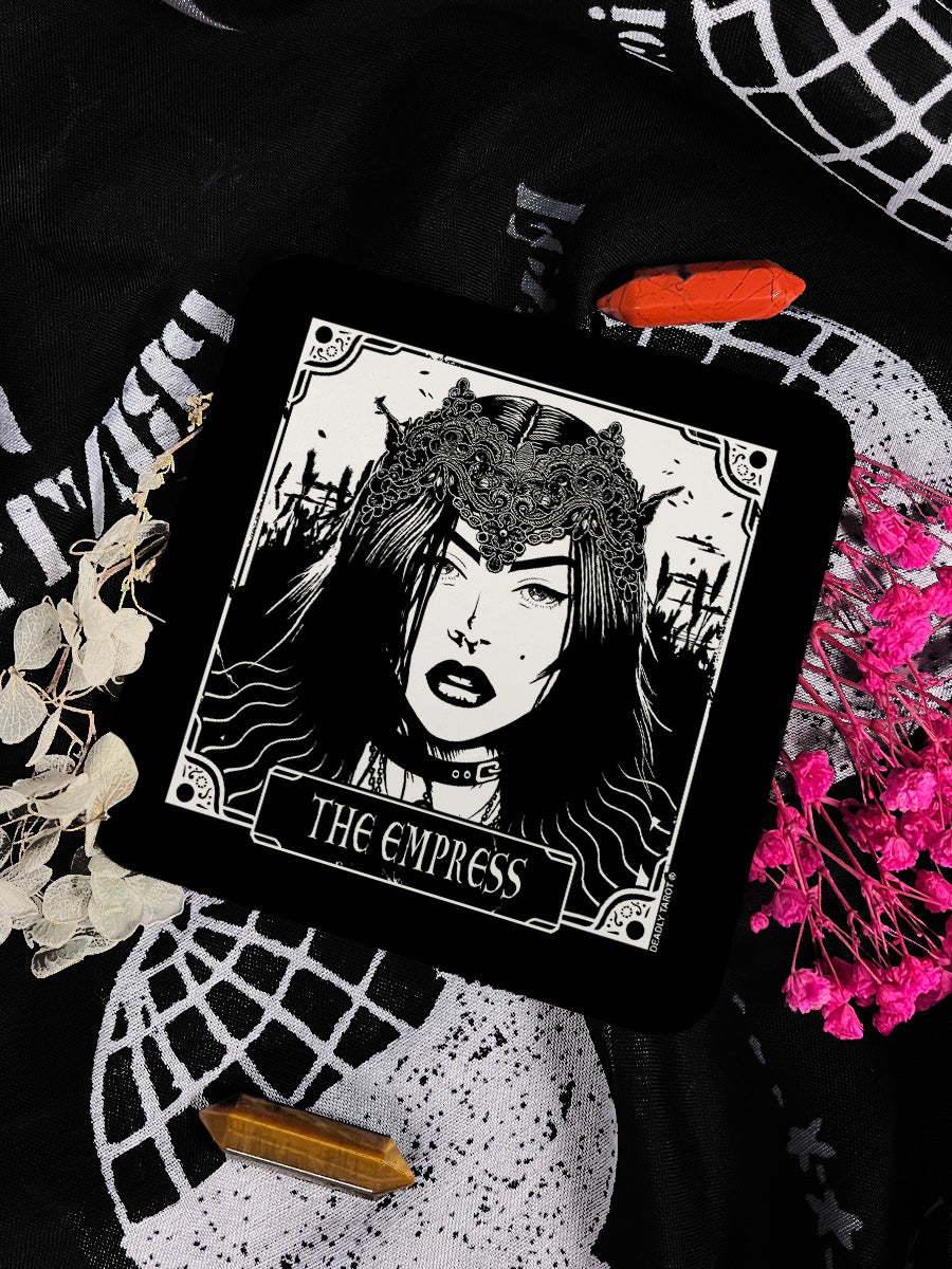 Deadly Tarot The Empress Square Coaster