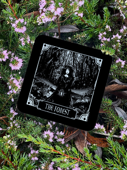 Deadly Tarot The Forest Square Coaster