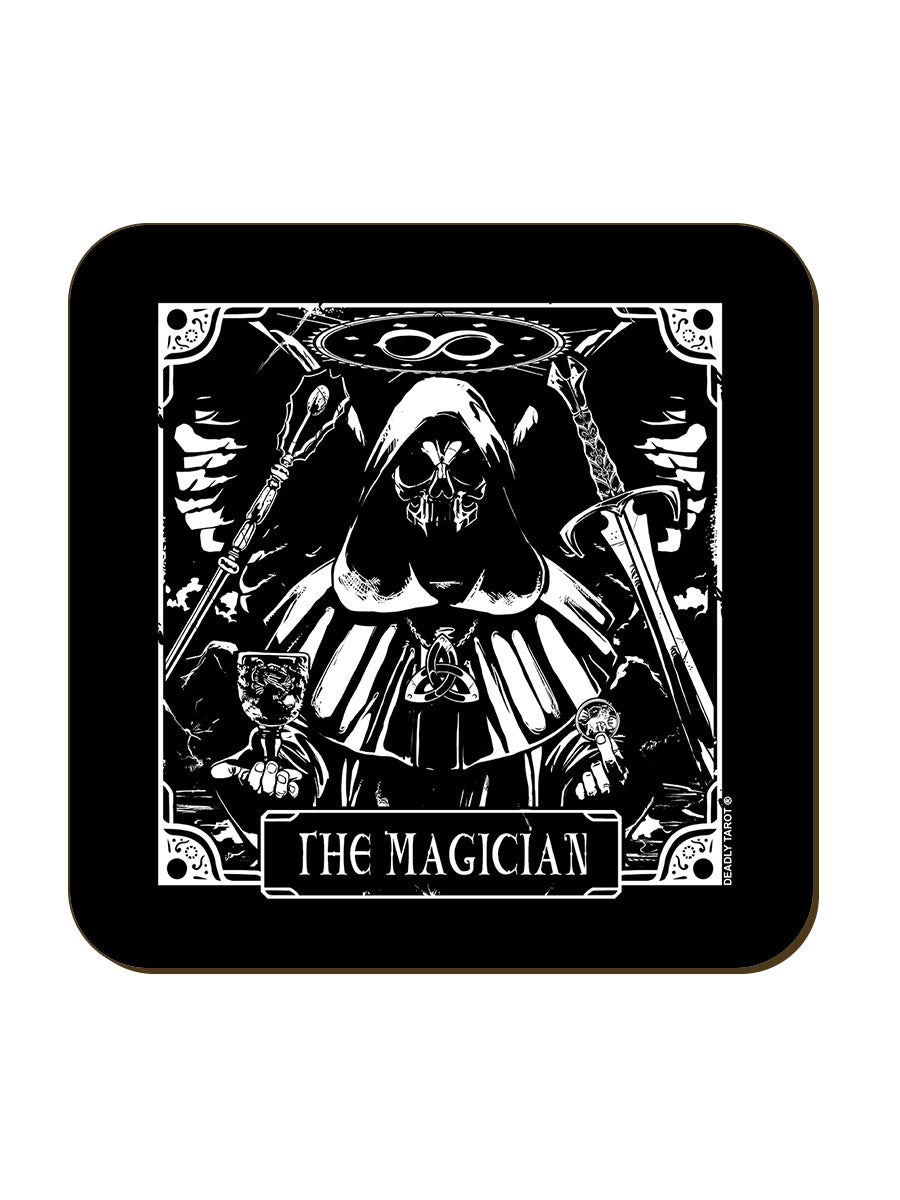 Deadly Tarot The Magician Square Coaster