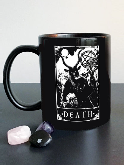 Deadly Tarot Death Black Mug