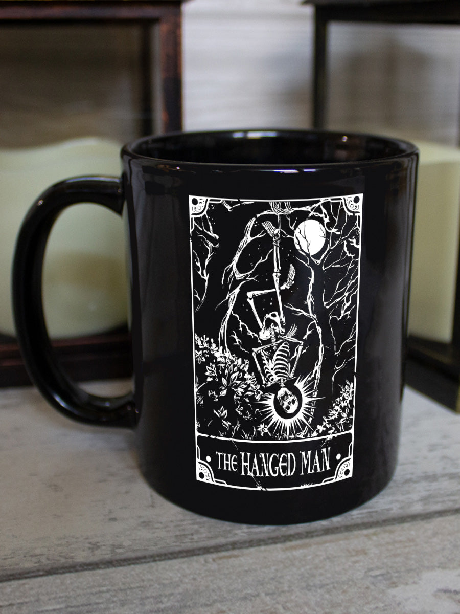 Deadly Tarot The Hanged Man Black Mug