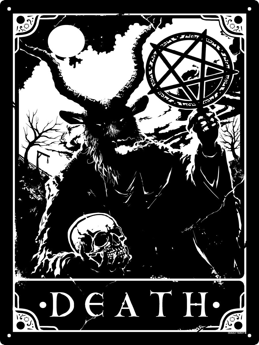 Deadly Tarot - Death Large Tin Sign