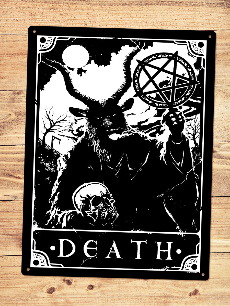Deadly Tarot - Death Large Tin Sign