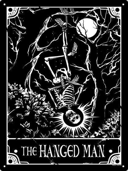 Deadly Tarot - The Hanged Man Large Tin Sign