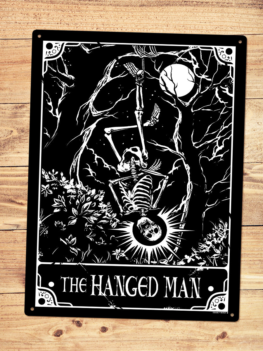 Deadly Tarot - The Hanged Man Large Tin Sign