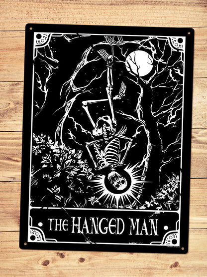 Deadly Tarot - The Hanged Man Large Tin Sign