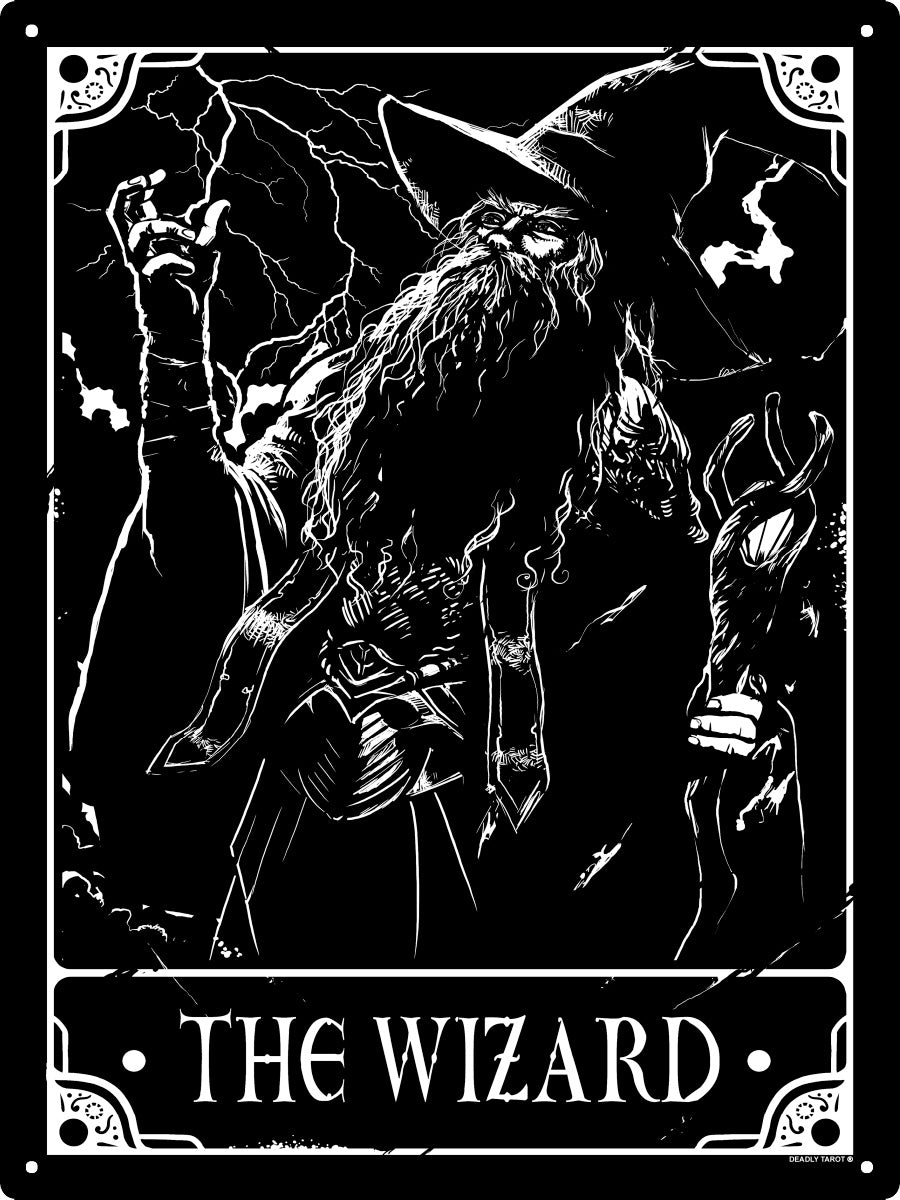 Deadly Tarot - The Wizard Large Tin Sign