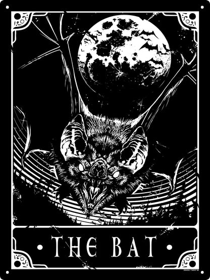 Deadly Tarot - The Bat Large Tin Sign