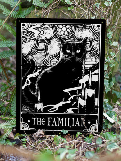 Deadly Tarot - The Familiar Large Tin Sign