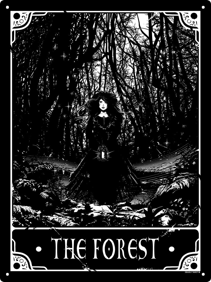 Deadly Tarot - The Forest Large Tin Sign