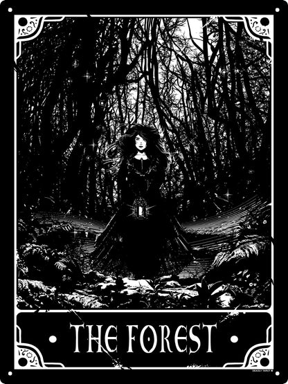 Deadly Tarot - The Forest Large Tin Sign