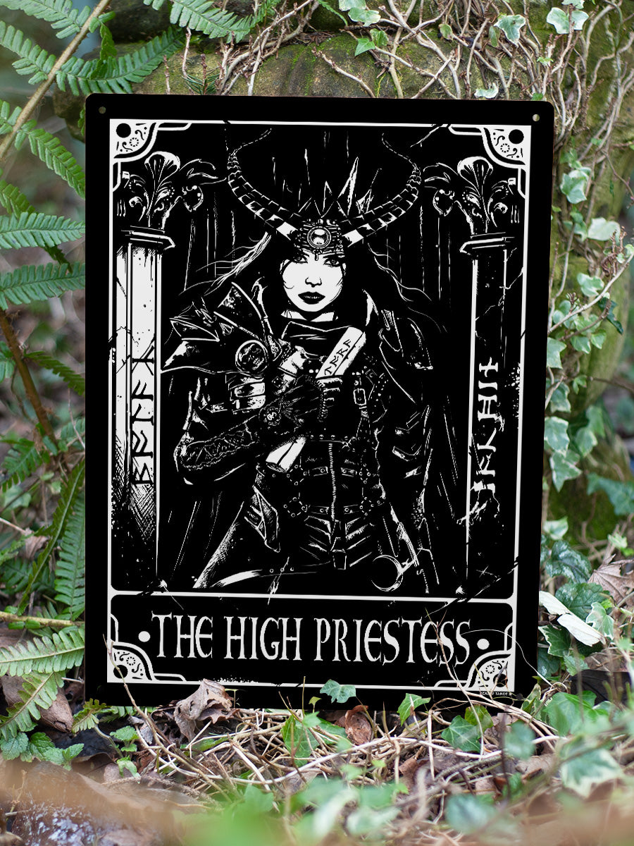Deadly Tarot - The High Priestess Large Tin Sign