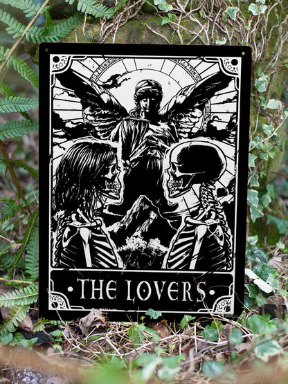 Deadly Tarot - The Lovers Large Tin Sign