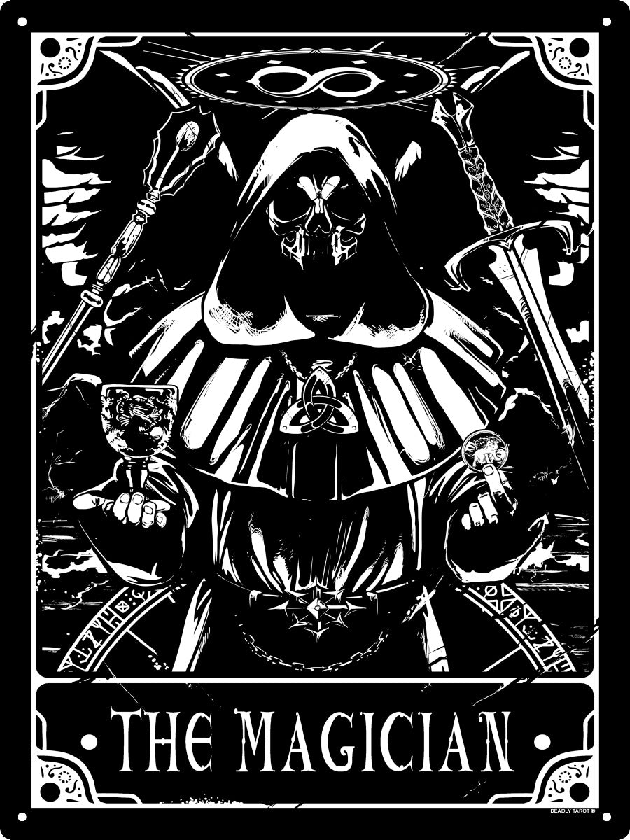 Deadly Tarot - The Magician Large Tin Sign