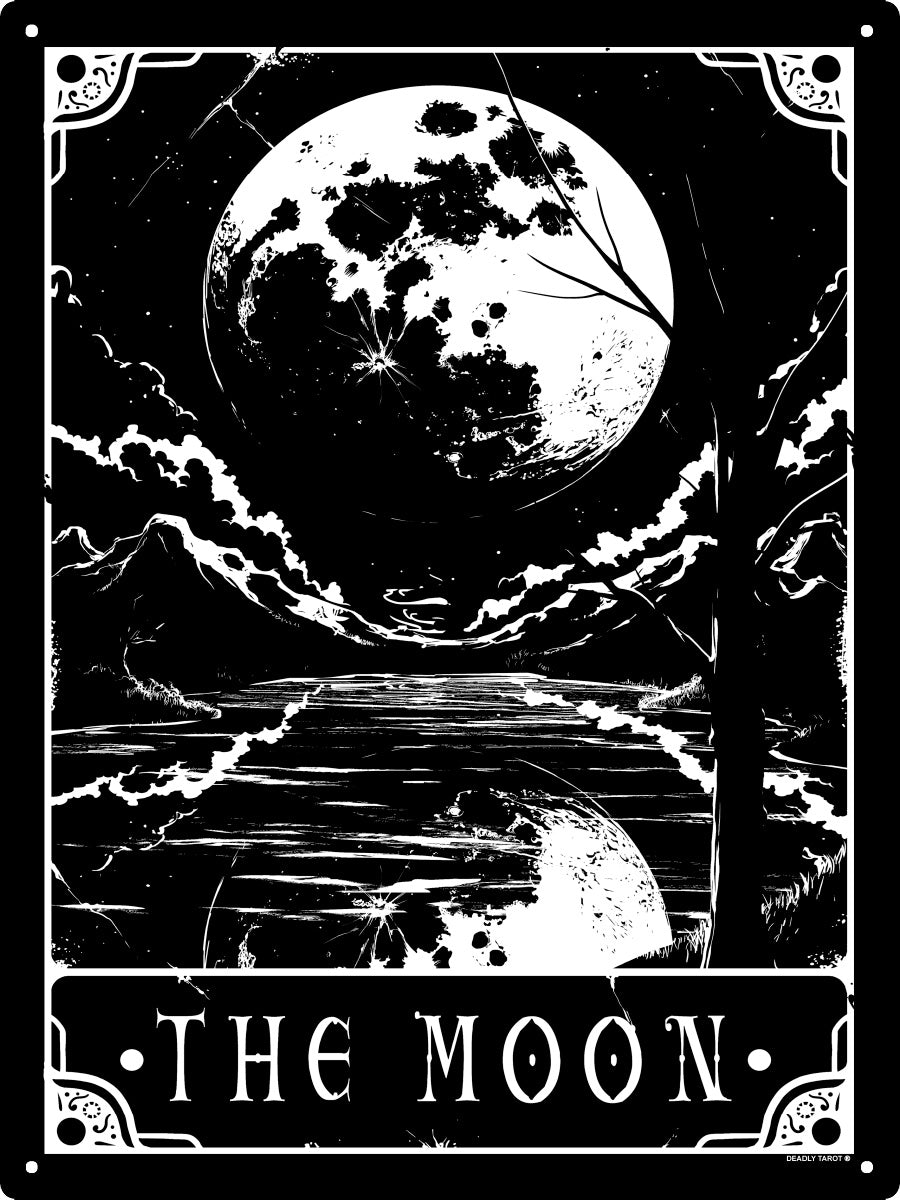 Deadly Tarot - The Moon Large Tin Sign