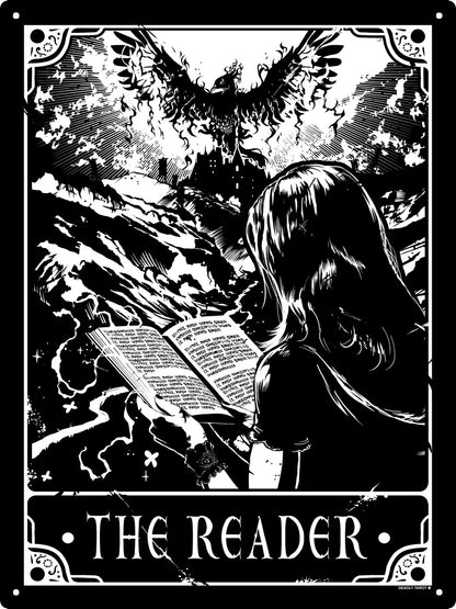 Deadly Tarot - The Reader Large Tin Sign