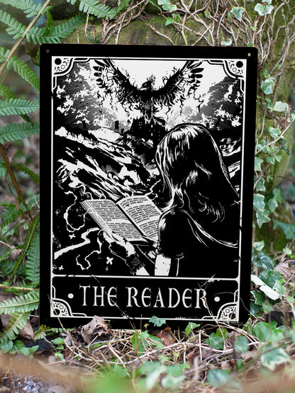 Deadly Tarot - The Reader Large Tin Sign