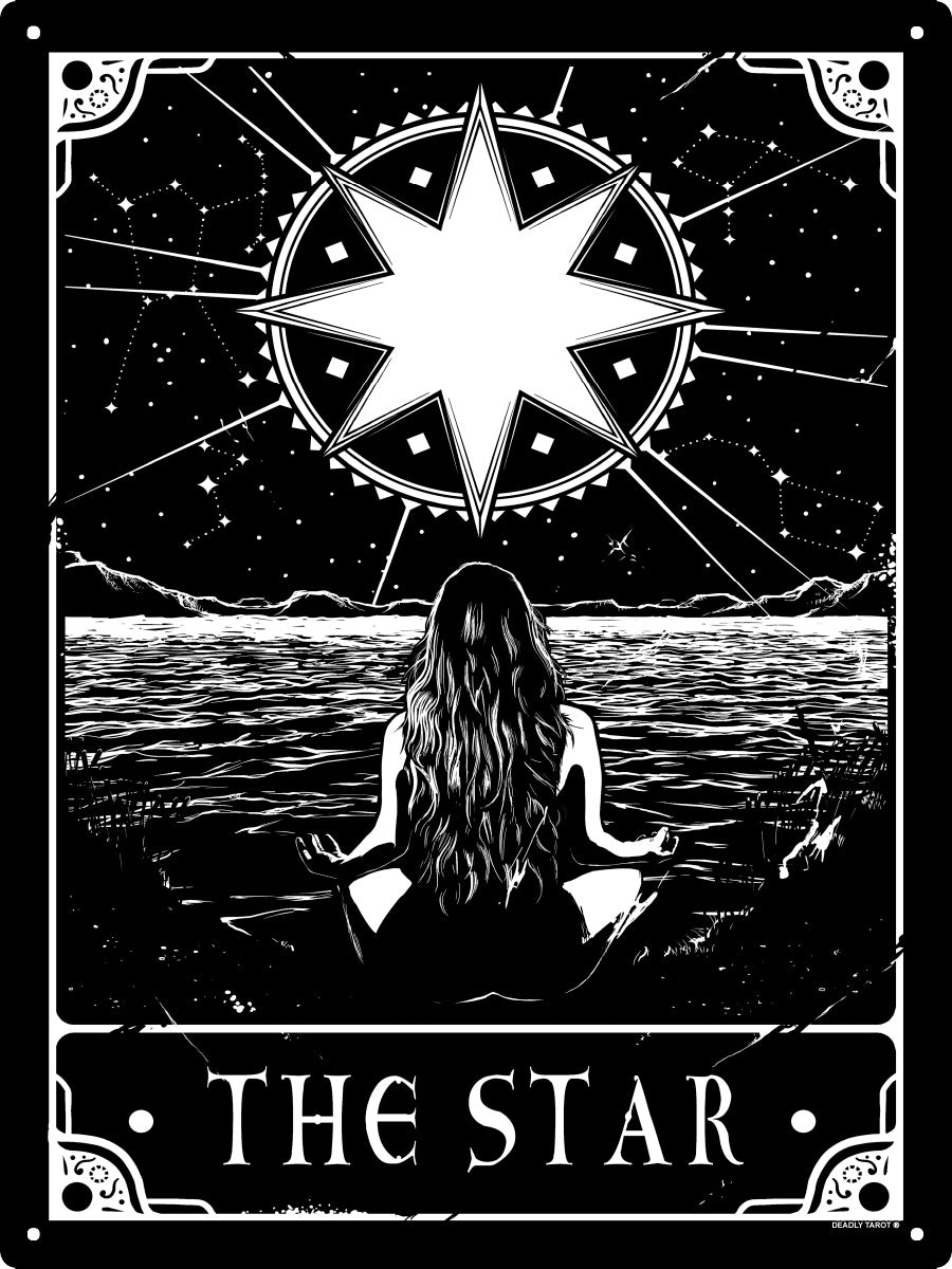 Deadly Tarot - The Star Large Tin Sign