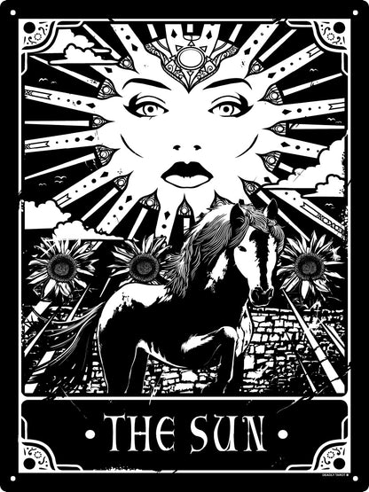 Deadly Tarot - The Sun Large Tin Sign
