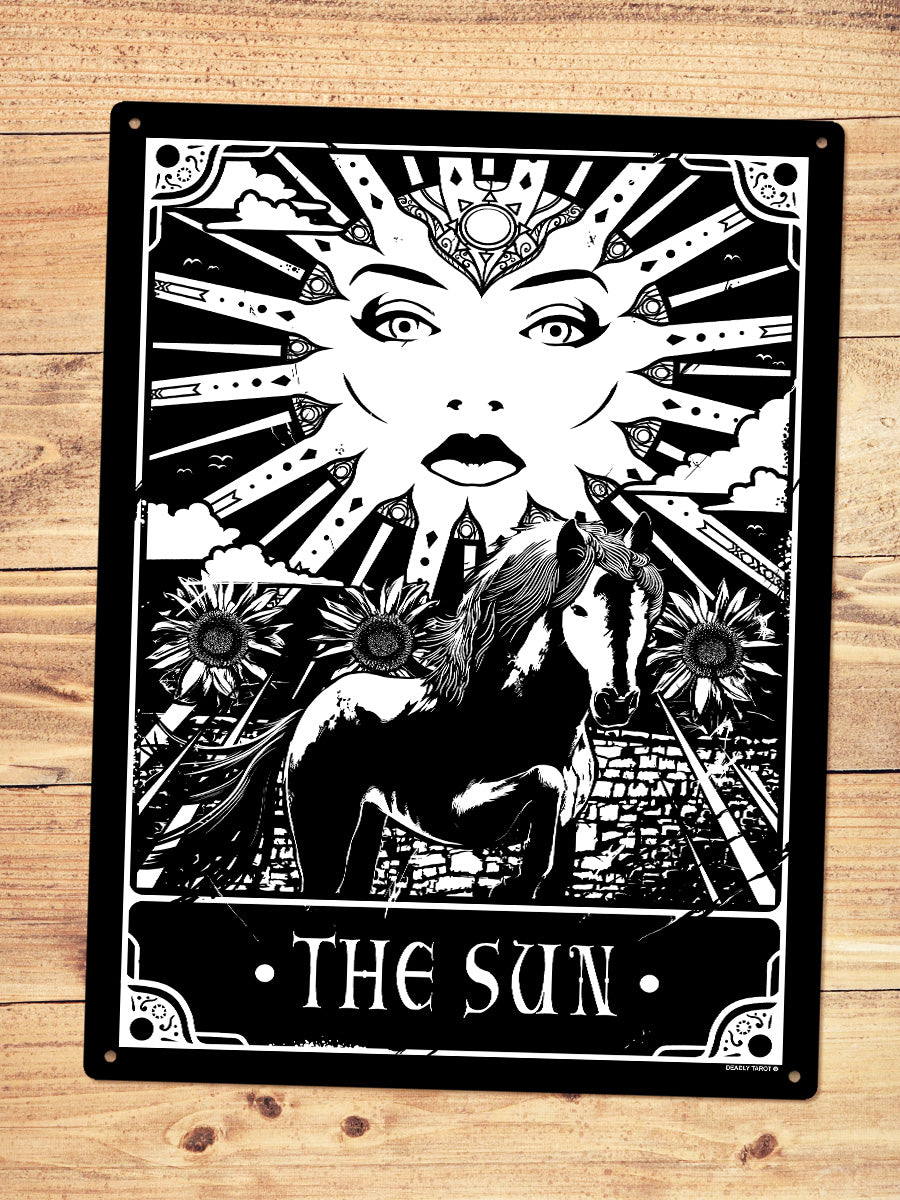 Deadly Tarot - The Sun Large Tin Sign