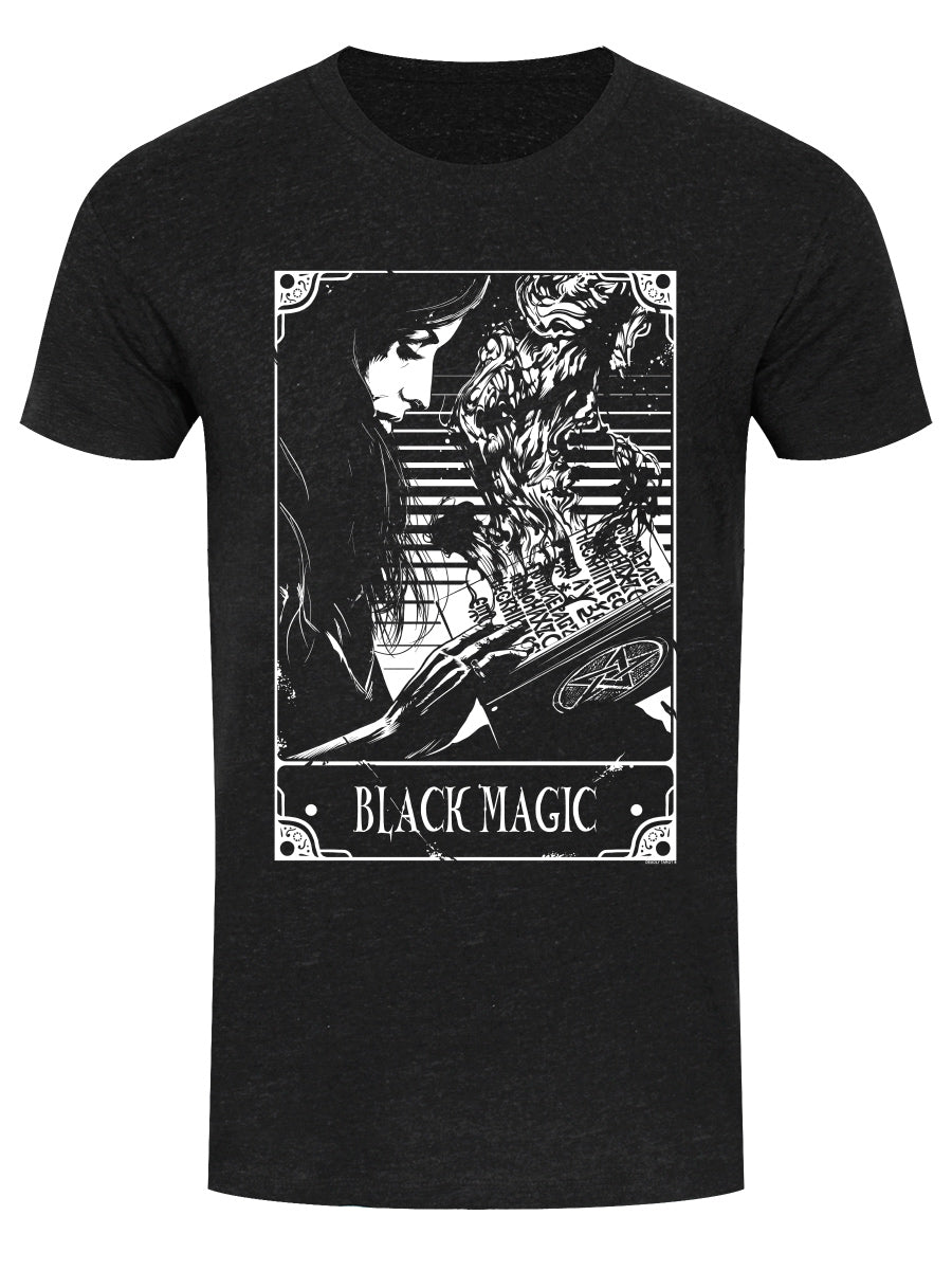 Deadly Tarot - Black Magic Heather Black Denim Men's T-Shirt