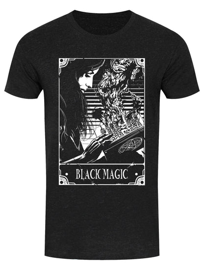 Deadly Tarot - Black Magic Heather Black Denim Men's T-Shirt