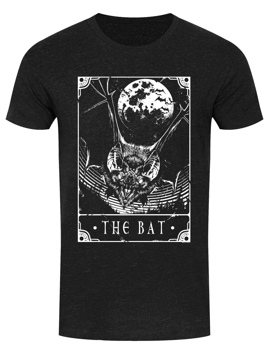 Deadly Tarot - The Bat Heather Black Denim Men's T-Shirt