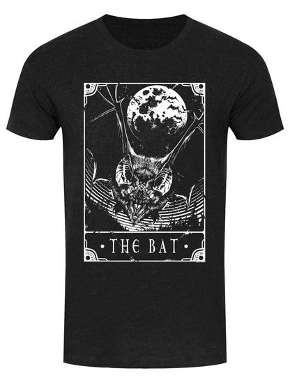 Deadly Tarot - The Bat Heather Black Denim Men's T-Shirt