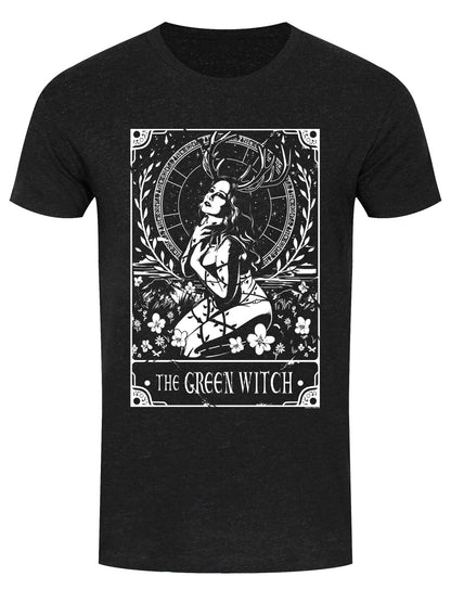 Deadly Tarot - The Green Witch Heather Black Denim Men's T-Shirt