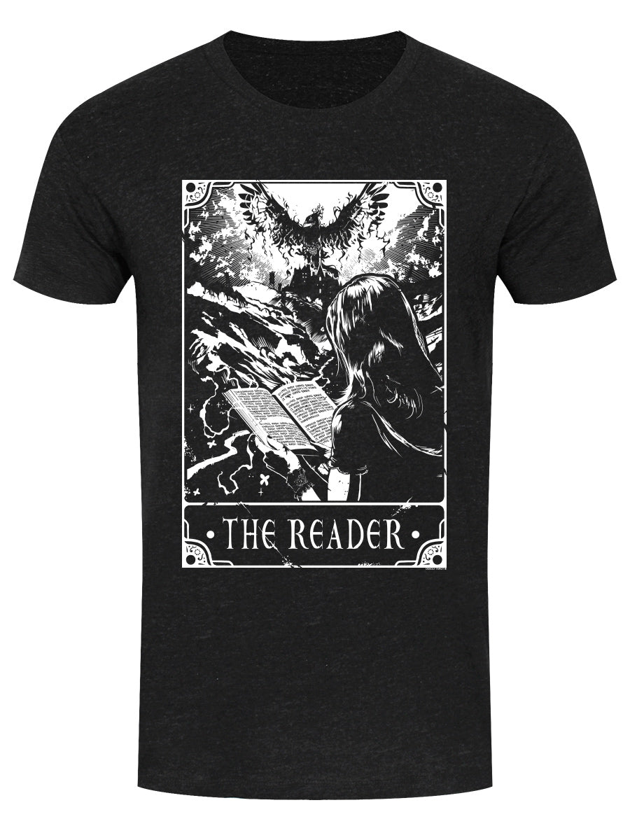 Deadly Tarot - The Reader Heather Black Denim Men's T-Shirt