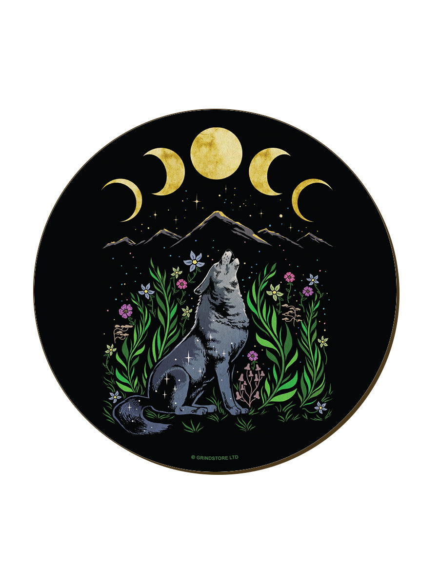 Lupine Howl Circular Coaster