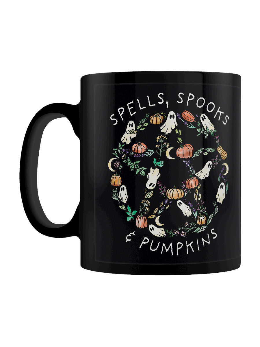 Spells, Spooks & Pumpkins Black Mug