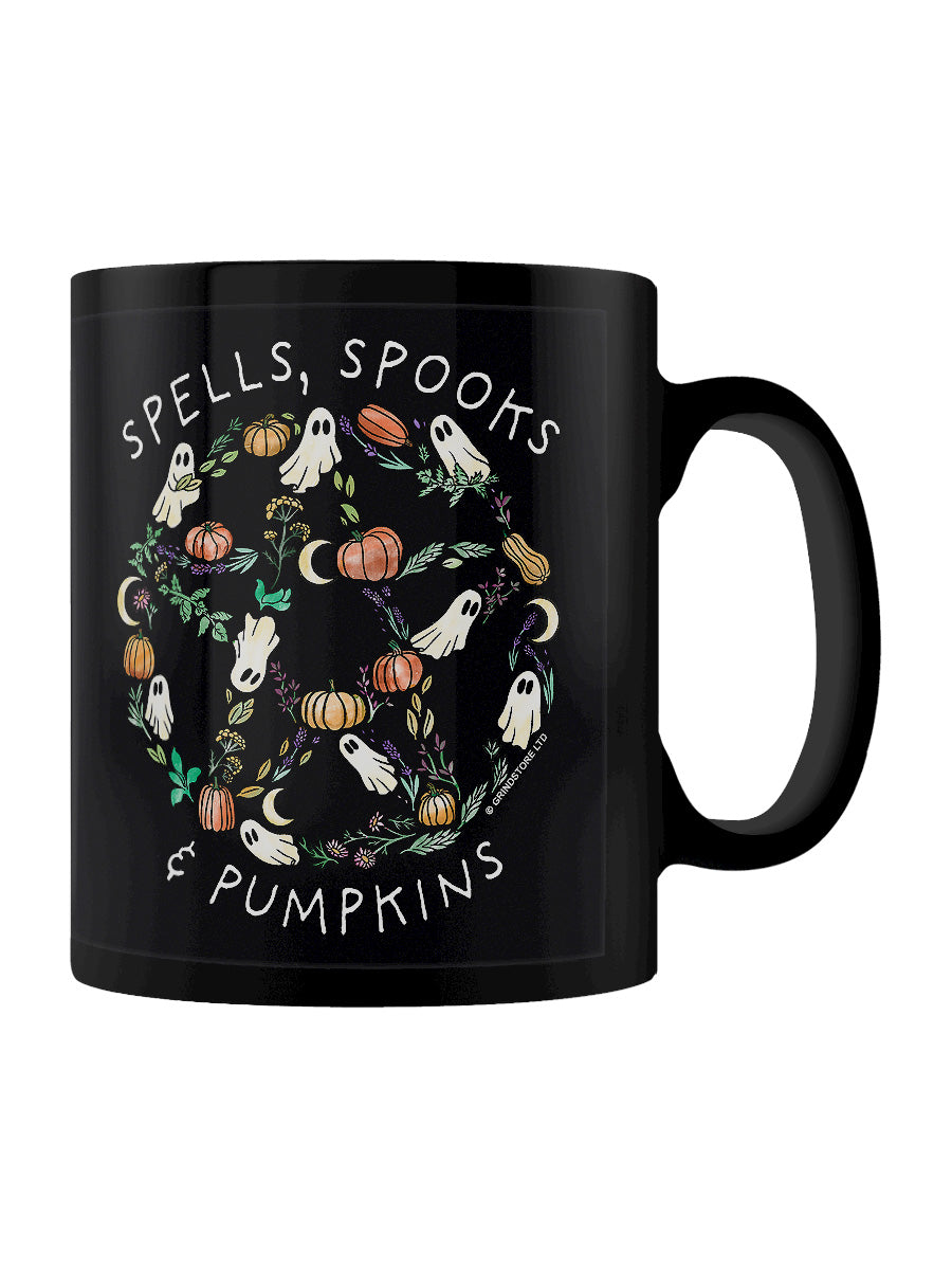 Spells, Spooks & Pumpkins Black Mug