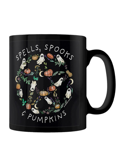 Spells, Spooks & Pumpkins Black Mug
