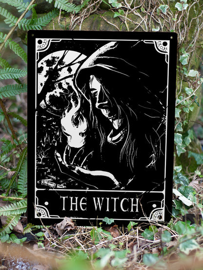 Deadly Tarot - The Witch Large Tin Sign